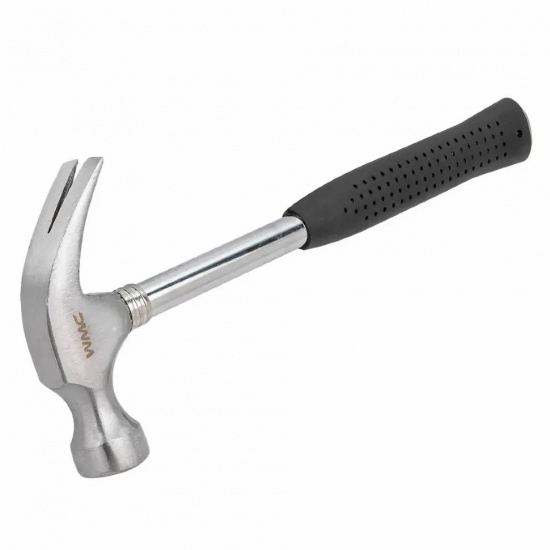 WMC TOOLS Молоток-гвоздодер с прорезиненной рукояткой 350гр. (L-250мм) WMC-T7012B - 1