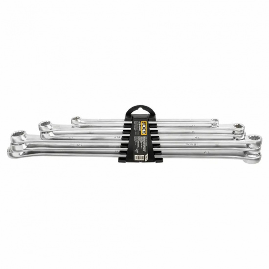 JCB Ключи накидные экстра длинные, набор 6пр. (8х10, 11х13, 12х14, 15х17, 16х18, 19х21мм) JCB-50622 - 1