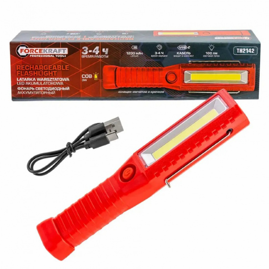 FORCEKRAFT Фонарь светодиодный аккумуляторный FK-TH2142 - 1