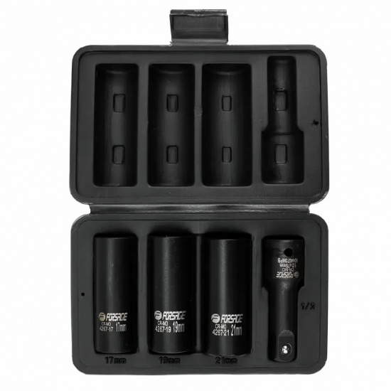 FORSAGE Головки ударные двухсторонние, набор 4пр., 1/2" (6гр.) F-4267 - 1