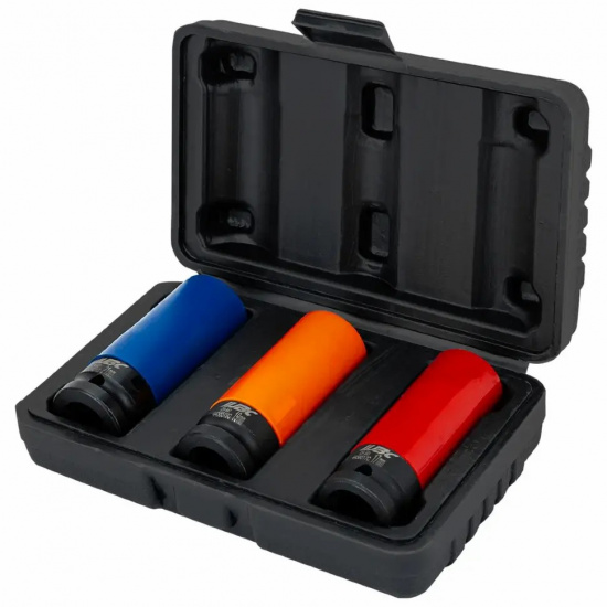 JBC Головки ударные тонкостенные, набор 3пр., 1/2" (6гр.) JBC-4032C - 1