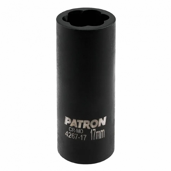 PATRON Головка ударная двухсторонняя 1/2", 17мм (6гр.) P-4267-17 - 1