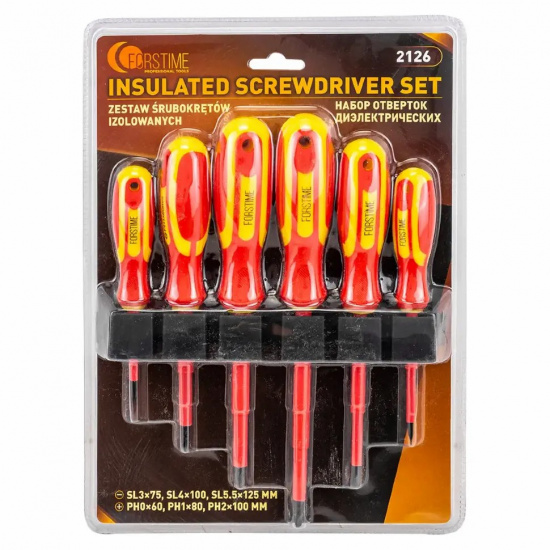 FORSTIME Отвертки диэлектрические, набор 6пр. FT-2126 - 1