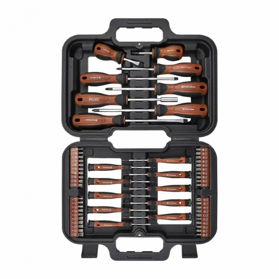 FORSTIME Отвертки в комплекте с битами, набор 58пр. FT-7058C - 1