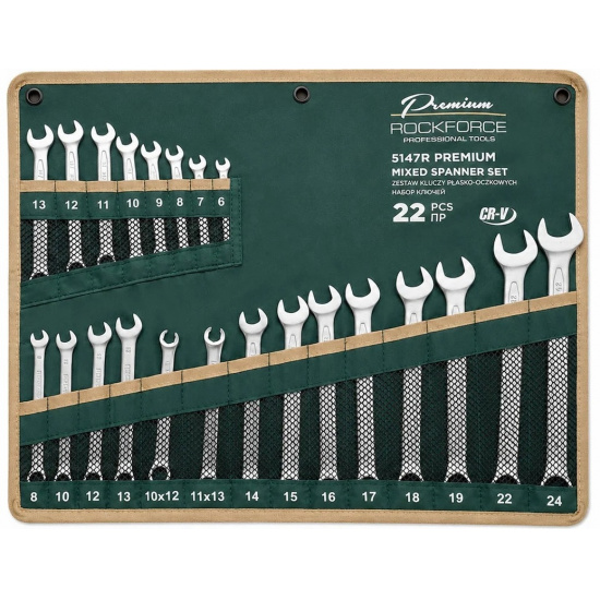 ROCK FORCE Набор ключей 22пр RF-5147R PREMIUM - 1