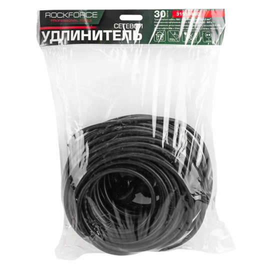 ROCK FORCE Удлинитель сетевой 30м (220В) RF-315144-30 - 1