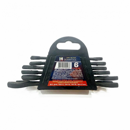 SIGMATOOL Набор ключей рожковых 6пр. Sigmatool-5067 Black - 1