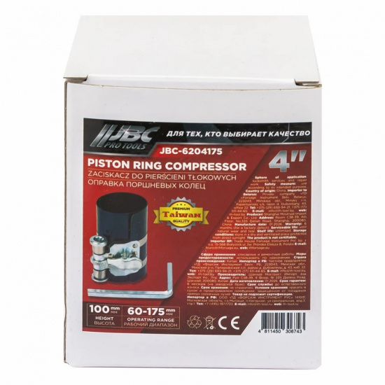 JBC Оправка поршневых колец 4" (60-175мм) JBC-6204175 - 1