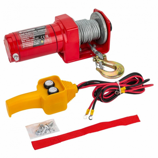 FORCEKRAFT Лебедка автомобильная 900кг 12В FK-TRH92000 - 1