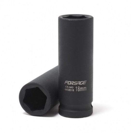 FORSAGE Головка ударная глубокая 16мм 1/2" 6гр. F-4458516 - 1