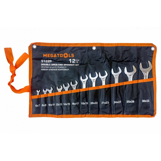 MEGATOOLS Набор ключей рожковых 12пр. MT-5122P - 1
