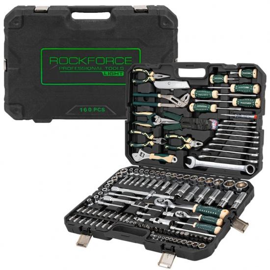 ROCK FORCE LIGHT Набор инструментов 160пр. 1/4" 1/2" 6гр RF LIGHT-41601-5 - 1