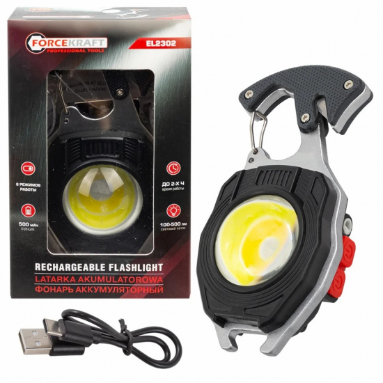 FORCEKRAFT Фонарь светодиодный аккумуляторный FK-EL2302 - 1