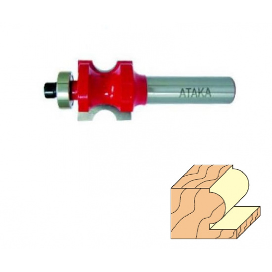 АТАКА Фреза Атака кромочная профилирующая D22,2/ф12/H25,4 - 1