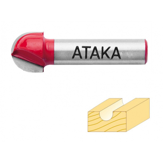 АТАКА Фреза Атака пазовая галтельная D6,4/ф8/H13 - 1