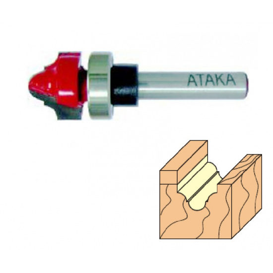 АТАКА Фреза Атака пазовая фасонная D19/ф8/H14 - 1