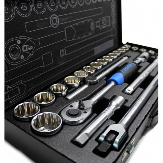 FORSAGE 1/2" Набор инструмента 24пр. (12гр.)(10-32мм) F-4246-9M - 1