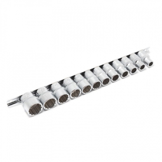 FORSAGE 1/2" Набор головок 12пр. (12гр.)(10-19,22,24мм), на планке F-4121-9 - 1