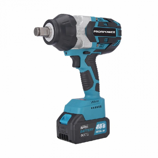Аккумуляторный бесщеточный ударный гайковерт PROFIPOWER DTD-18B (18В,Li-ion-1шт, 4.0Ач, 0-2200 уд/мин, 3/4, 1300Нм,в кейсе) E0123 - 1