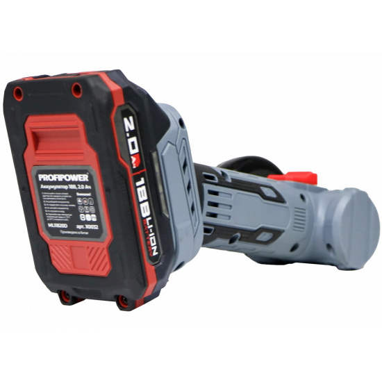Аккумуляторная бесщеточная МИНИ УШМ PROFIPOWER DGA-18B (18В, 76мм, Li-ion-2шт, 2.0Ач, 0-20000об/мин, З/У,в кейсе) E0240 - 1