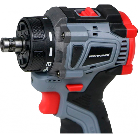 Аккумуляторный бесщеточный шуруповерт Комби PROFIPOWER BL-161C (16В, 40Нм, Li-ion 2шт, 2.0Ач, 2 скорости, 0.8-10мм, З/У, в кейсе) E0249 - 1