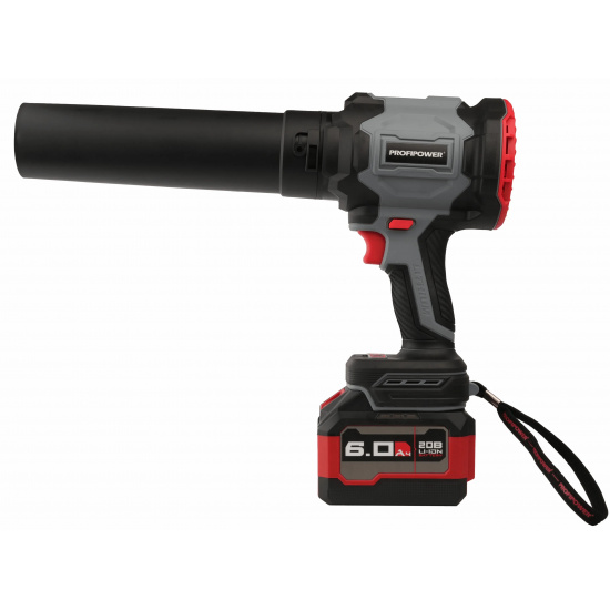 Аккумуляторная бесщеточная воздуходувка PROFIPOWER "Ураган" PLUS P972 (20В, Li-ion-1шт, 4.0Ач, 80сm, 0-50000об/мин, 2 насадки, З/У, в коробке) E0334 - 1