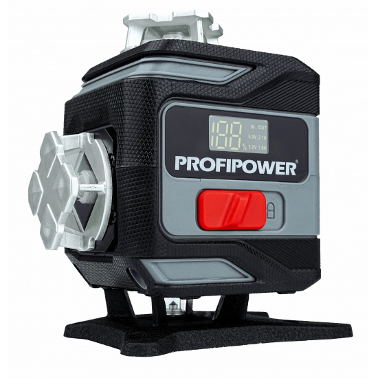 Лазерный нивелир PROFIPOWER NL-16G (16 лучей, лазер - зеленый, Li-ion - 2шт., пульт, кронштейн, З/У, c подъемным механизмом ,сумка-чехол) E0363 - 1