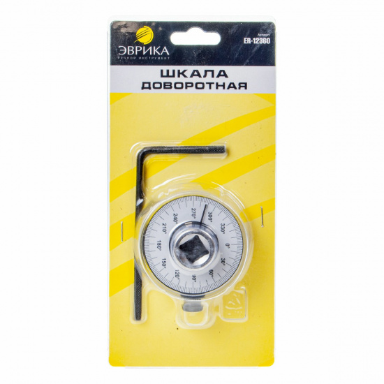 ЭВРИКА Шкала доворотная ER-12360 1/2" (0-360гр.), в блистере - 1