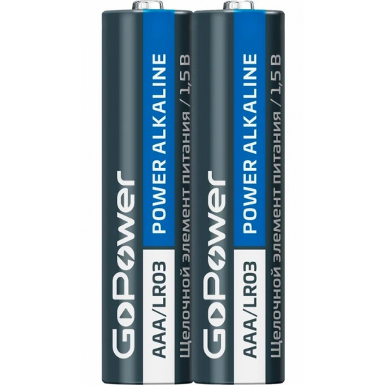 Элемент питания AAA: LR03-BC2 ALKALINE 1,5V GoPower - 1