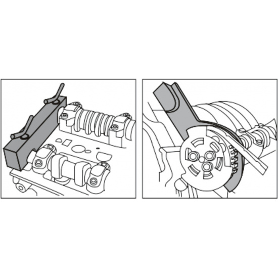 JTC Набор фиксаторов для установки и регулировки фаз ГРМ (LAND ROVER V8 5,0, JAGUAR)  JTC /1 JTC-4244 - 1