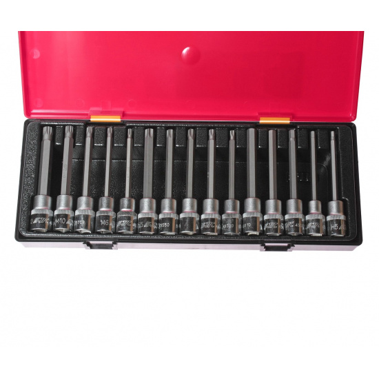 JTC Набор головок с насадкой TORX, HEX, SPLINE 1/2" (в кейсе) 15шт JTC /1 JTC-K4152 - 1