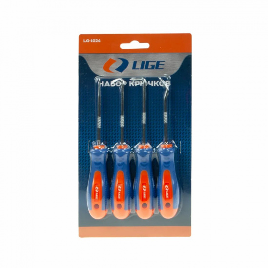LIGE Набор крючков 4 пр., (45°,90°,135°,180°) LG-1024 - 1