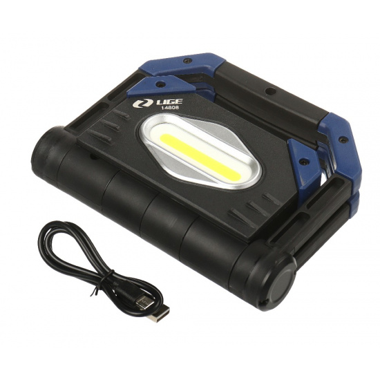 LIGE Фонарь аккумуляторный, противоударный (210W, COB 7000K, 2000 Lumen, 3.7V, 8000mAh, Type-C) LG-14808 /1/20 NEW - 1