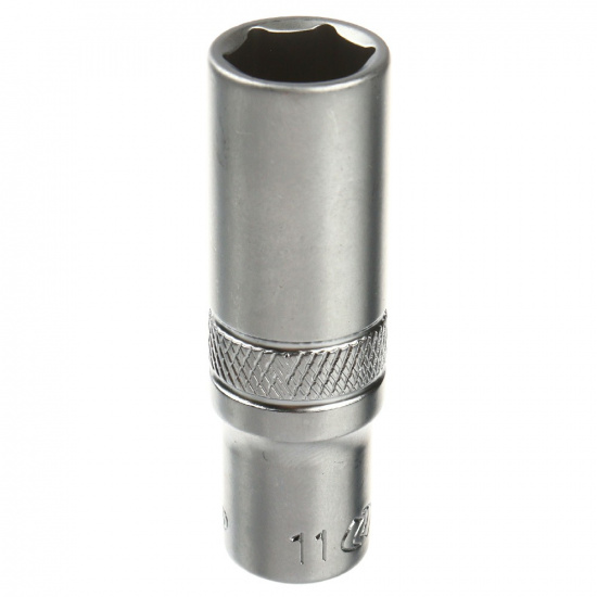 LIGE Головка торцевая 11мм 1/4" 6-гранная глубокая L-50мм LG-25111 - 1
