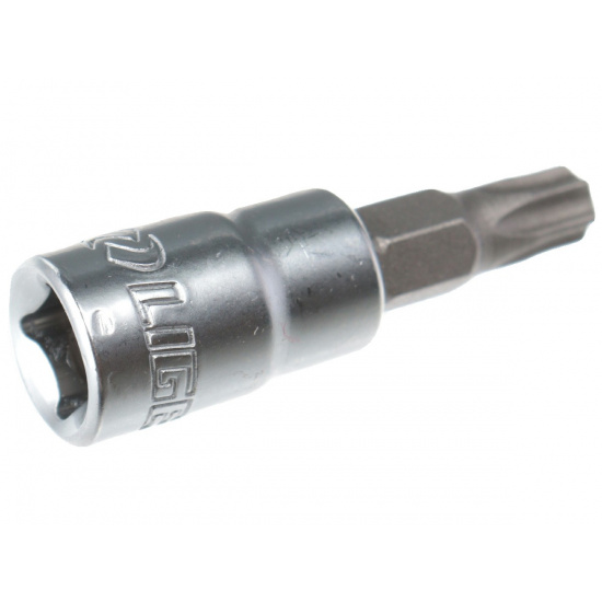 LIGE Головка-бита 1/4" TORX с отверстием T30H LG-28430 - 1