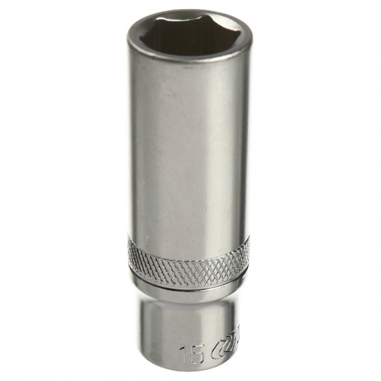 LIGE Головка торцевая 15мм 3/8" 6-гранная глубокая L-63мм LG-36115 - 1