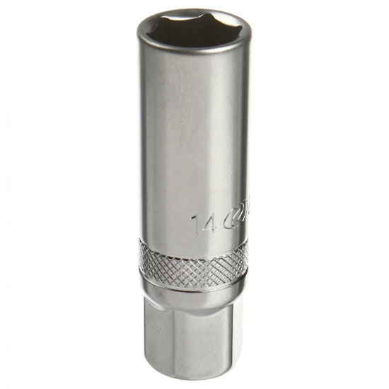 LIGE Головка свечная 14мм 3/8" 6-гранная L-65мм LG-37014 - 1