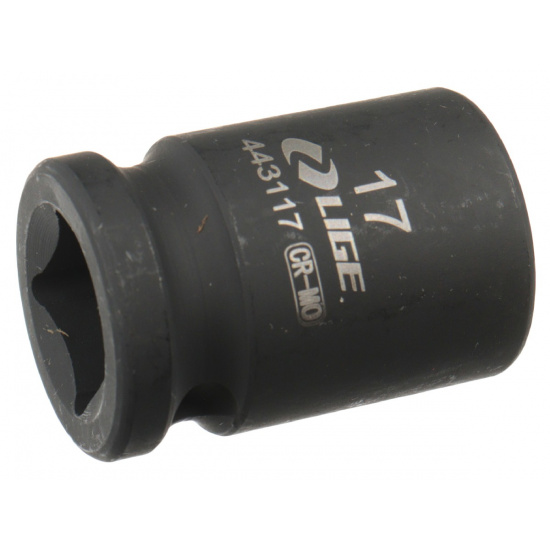LIGE Головка торцевая 17мм 1/2" 6-гранная ударная L-38мм LG-443117 - 1