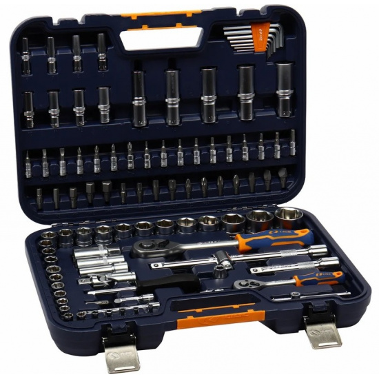 LIGE Набор торцевых головок 1/2",1/4" 6-гранный 97пр., в кейсе LG-S1097 - 1