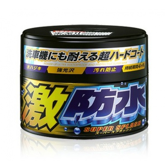 Полироль для кузова защитный Soft99 Water Block Wax для тёмных авто, 300гр. - 1