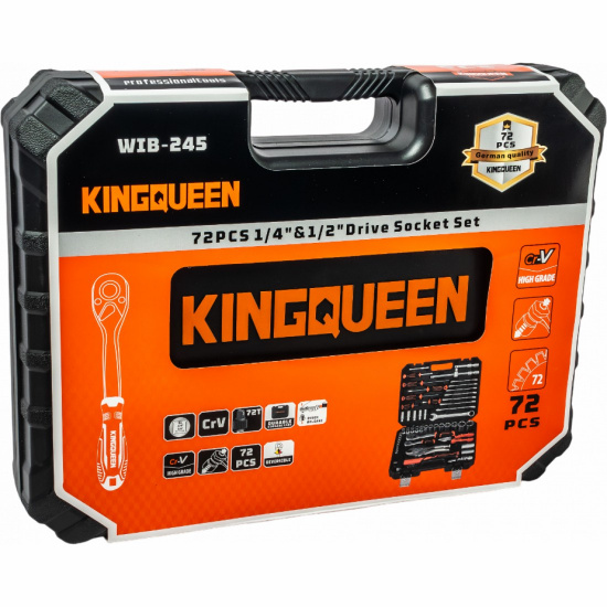 Набор инструментов KINGQUEEN 72 пред, 72 зуба, WIB-245 - 1