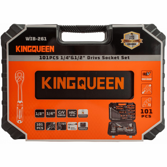 Набор инструментов KINGQUEEN 101 пред, 72 зуба WIB-261 - 1