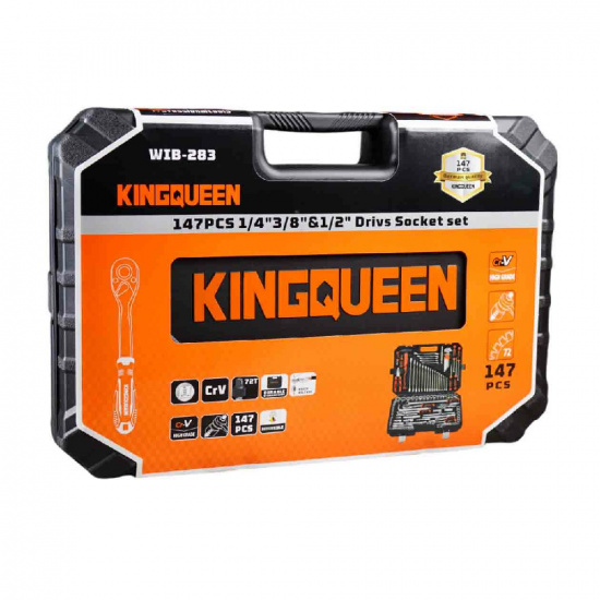 KINGQUEEN Набор инструментов 147 пред, 72 зуба WIB-283 - 1