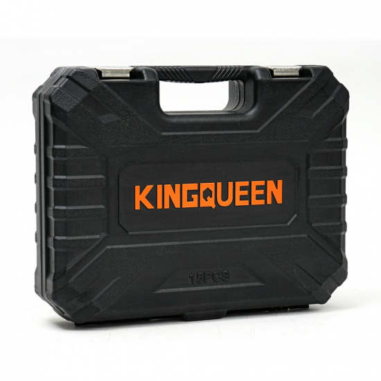 KINGQUEEN Набор ударных удлиненных головок 15 пред, 8-32 мм, 1/2 DR, WIB-402 - 1