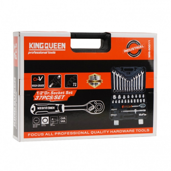 KINGQUEEN Набор инструментов 37 пред, 72 зуба, WIB-60011 - 1