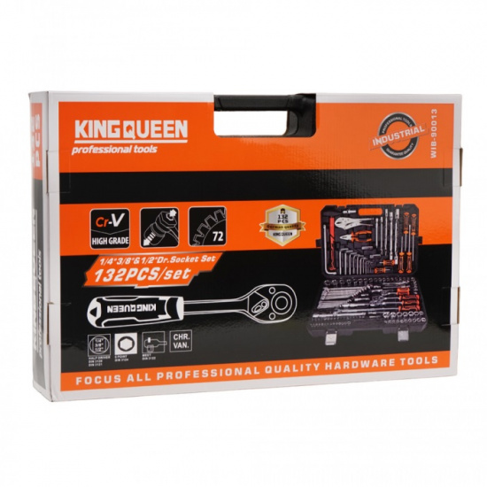 KINGQUEEN Набор инструментов 132 пред, 72 зуба, WIB-90013 - 1
